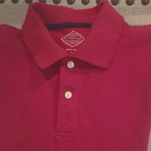 St. John's Bay Men's Fuschia Pink Legacy Polo *sz L*
